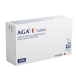 AGA-E Takviye Edici Gıda 60 Tablet - Assos