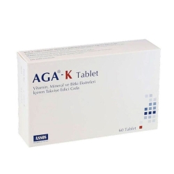 AGA-K Takviye Edici Gıda 60 Tablet - Assos
