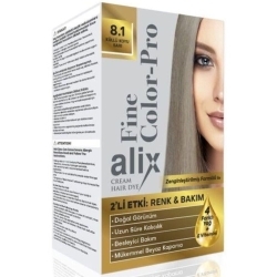 Alix Kit Saç Boyası - 8.1 Küllü Koyu Sarı 
