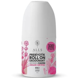 Alls Biocosmetics Organik Prebiyotik Roll on Deodorant 75 ml - Kadınlar İçin - Alls Biocosmetics