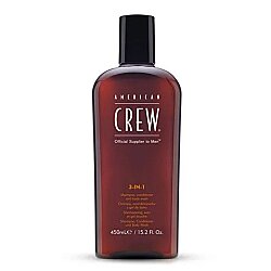 American Crew 3in1 Classic Erkeklere Özel Şampuan Saç Kremi Duş Jeli 450 ml - American Crew