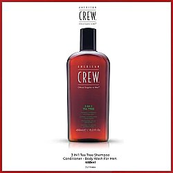 American Crew 3in1 Tea Tree Çay Ağacı Özlü Şampuan 450 ml - American Crew (1)