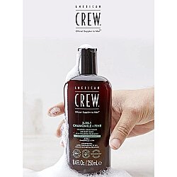American Crew 3ü1 Arada Şampuan Saç Kremi Vücut Yıkama Jeli 450ml - 3