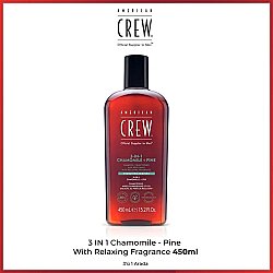American Crew 3ü1 Arada Şampuan Saç Kremi Vücut Yıkama Jeli 450ml - American Crew (1)