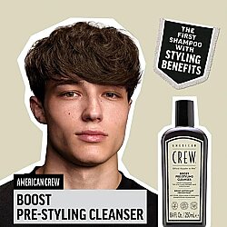 American Crew Boost Pre-Styling Cleanser Hacimlendirici Erkek Şampuan 250ml - 3