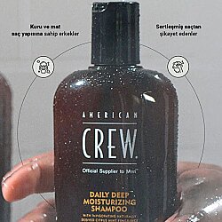 American Crew Daily Deep Moist Shampoo Erkek Şampuan Kuru Saçlar İçin 450 ml - 5