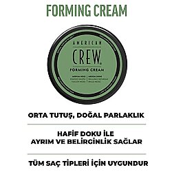 American Crew Forming Cream Orta Tutuşlu Erkek Saç Şekillendirici - 3