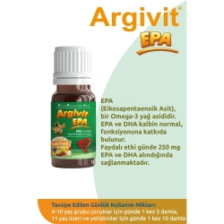 Argivit EPA İçeren Takviye Edici Gıda 10 ml Damla