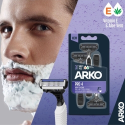 Arko Men Pro 4 Tıraş Bıçağı 3'lü - 4