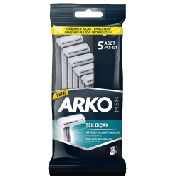 Arko Men Tek Bıçak Tıraş Bıçağı 5li 