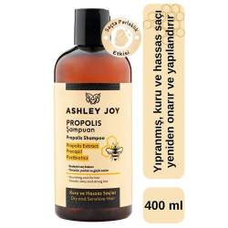 ASHLEY JOY Kuru ve Hassas Saçlar İçin Besleyici Onarıcı Propolis Procapil Şampuan 400 ml - Ashley Joy