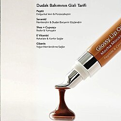 Aurelia Genève Peptit & Seramid İçerikli Parlak Dudak Yağı Balmı – Mocha Mousse - 3