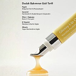 Aurelia Genève Glossy Lip Oil Vanilla Pudding Dudak Balmı 12 ml - 3