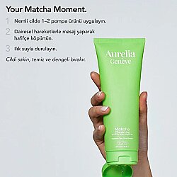 Aurelia Genève Matcha Cleanse GlowGreen Vegan Arındırıcı Jel Temizleyici 200 ml - 5