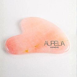 Aurelia Genève Rose Quartz Crystal Heart Gua Sha Yüz Masaj Taşı - Aurelia Geneve