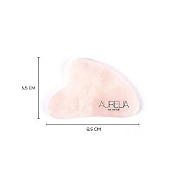 Aurelia Genève Rose Quartz Crystal Heart Gua Sha Yüz Masaj Taşı - 4
