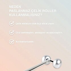 Aurelia Genève Paslanmaz Çelik Yüz & Boyun Masaj Rollerı - 4
