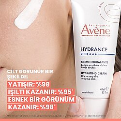 Avene Hydrance Riche Cream Kuru Ciltler için Nemlendirici Krem 40ml - 4