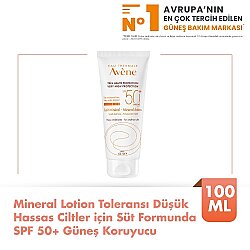 Avene Lait Minéral Mineral Lotion Mineral Güneş Losyonu SPF50+ 100ml - Avene