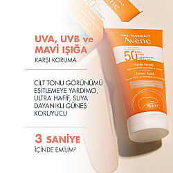 Avene Solaire Tinted Fluid Renkli Güneş Kremi SPF50+ 50 ml - 3