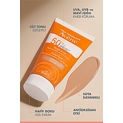 Avene Solaire Tinted Fluid Renkli Güneş Kremi SPF50+ 50 ml - 5