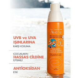 Avene SPF50 Children Çocuk Güneş Spreyi 200ml - 3