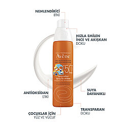 Avene SPF50 Children Çocuk Güneş Spreyi 200ml - 4