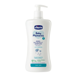 Baby Moments Doğal Bebek Saç ve Vücut Şampuanı 500 ml - Chicco