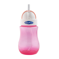 Baby Time Renkli Pipetli Bardak - Pembe - Baby Time (1)