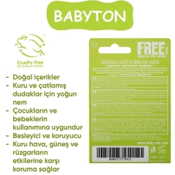 Babyton Bebek & Çocuk Doğal Dudak Koruyucu Bitkisel Lipbalm Naturel 5gr - Babyton (1)