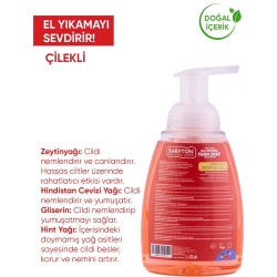 Babyton Çocuklar İçin Doğal Çilekli Köpük Sabun 350ml - 2