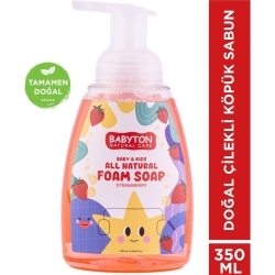 Babyton Çocuklar İçin Doğal Çilekli Köpük Sabun 350ml