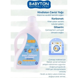 Babyton Doğal Bebek Çamaşır Sabunu Bitkisel Deterjan 1000ml - 3