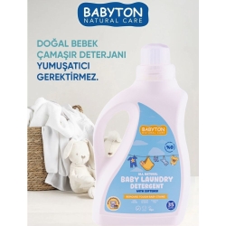 Babyton Doğal Bebek Çamaşır Sabunu Bitkisel Deterjan 1000ml - Babyton (1)