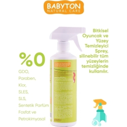 Babyton Doğal Oyuncak ve Mama Sandalyesi Temizleyici 500ml - 3