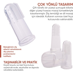 Babyton Silikon İkili Parmak Fırça - Babyton (1)