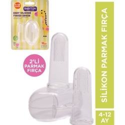 Babyton Silikon İkili Parmak Fırça - Babyton