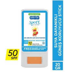 Babyton Suya Dayanıklı Spf 50 Güneş Koruyucu Stick 20 gr - Babyton