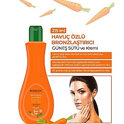 Bebak Güneş Bakım Sütü Havuç Özlü 215 ml - Bebak (1)