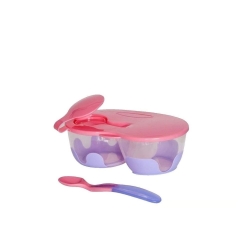 Bebedor 2 Bölmeli Tabak&Kaşık Pembe - 3