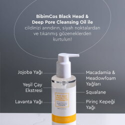 Bibimcos Black Head and Deep Pore Cleansing Temizleme Yağı 200ml - 4
