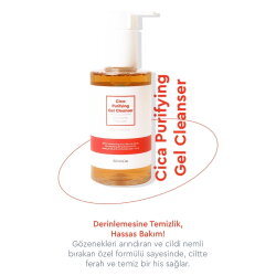 Bibimcos Cica Purifying Gel Cleanser 200ml - Yatıştırıcı ve Temizleyici Jel - 3