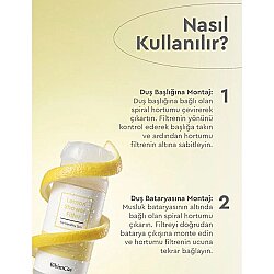 Bibimcos Lemon Shower Filter - Limon Özlü Duş Filtresi 160g - 6