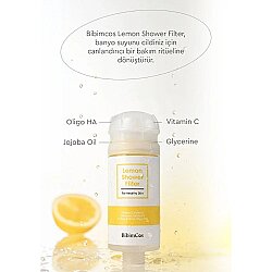 Bibimcos Lemon Shower Filter - Limon Özlü Duş Filtresi 160g - 7
