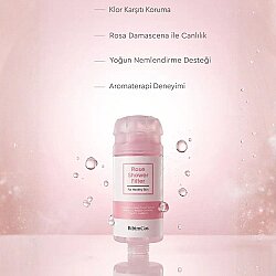 Bibimcos Rose Shower Filter - Gül Özlü Duş Filtresi 160g - 5