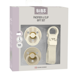 Bibs Colour Kauçuk Emzik Askılı Hediye Set Ivory - Bibs