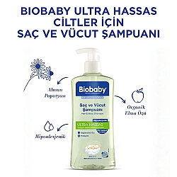 Biobaby Bebek Şampuanı Organik Elma Özü 500 ml - Biobaby (1)