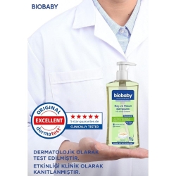 Biobaby Ultra Hassas Bebek & Çocuklar İçin Saç ve Vücut Şampuanı 3x500ml - Biobaby (1)