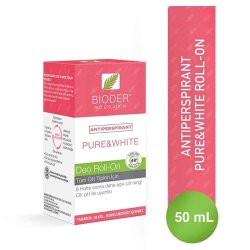 Bioder Antiperspırant Pure White Roll on 50 ml - Bioder