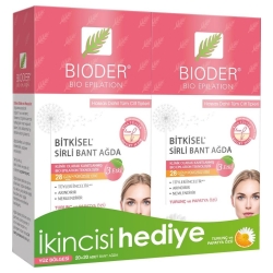 Bioder Bitkisel Sirli Bant Ağda İkincisi Hediye 12+12 Adet 